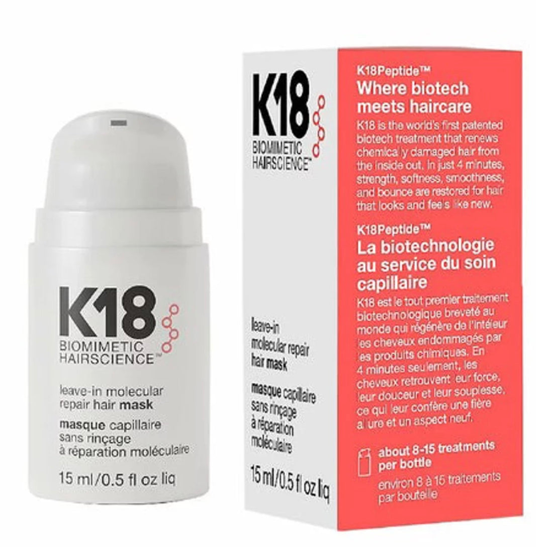 K18 Leave-In Molecular Repair Hair Mask 15ml